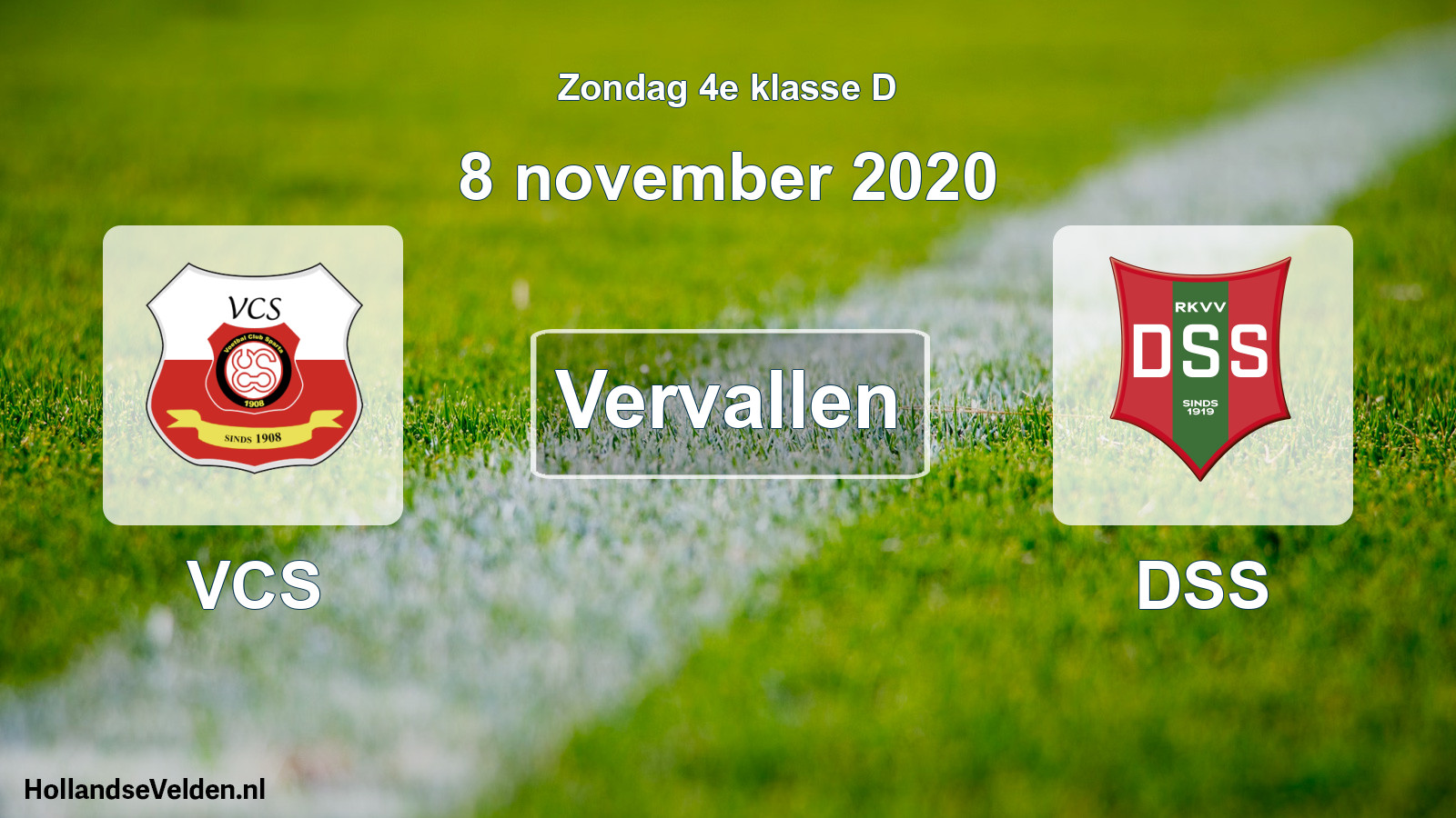 Scheduled Match: VCS - DSS (8 November 2020)