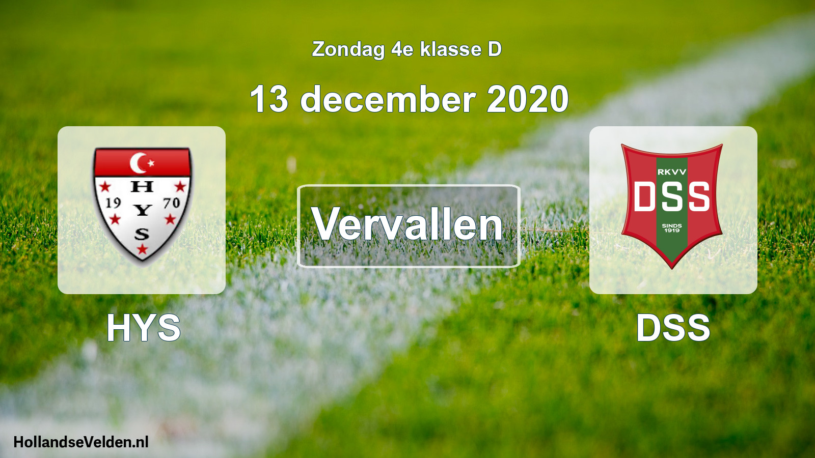 Scheduled Match: HYS - DSS (13 December 2020)