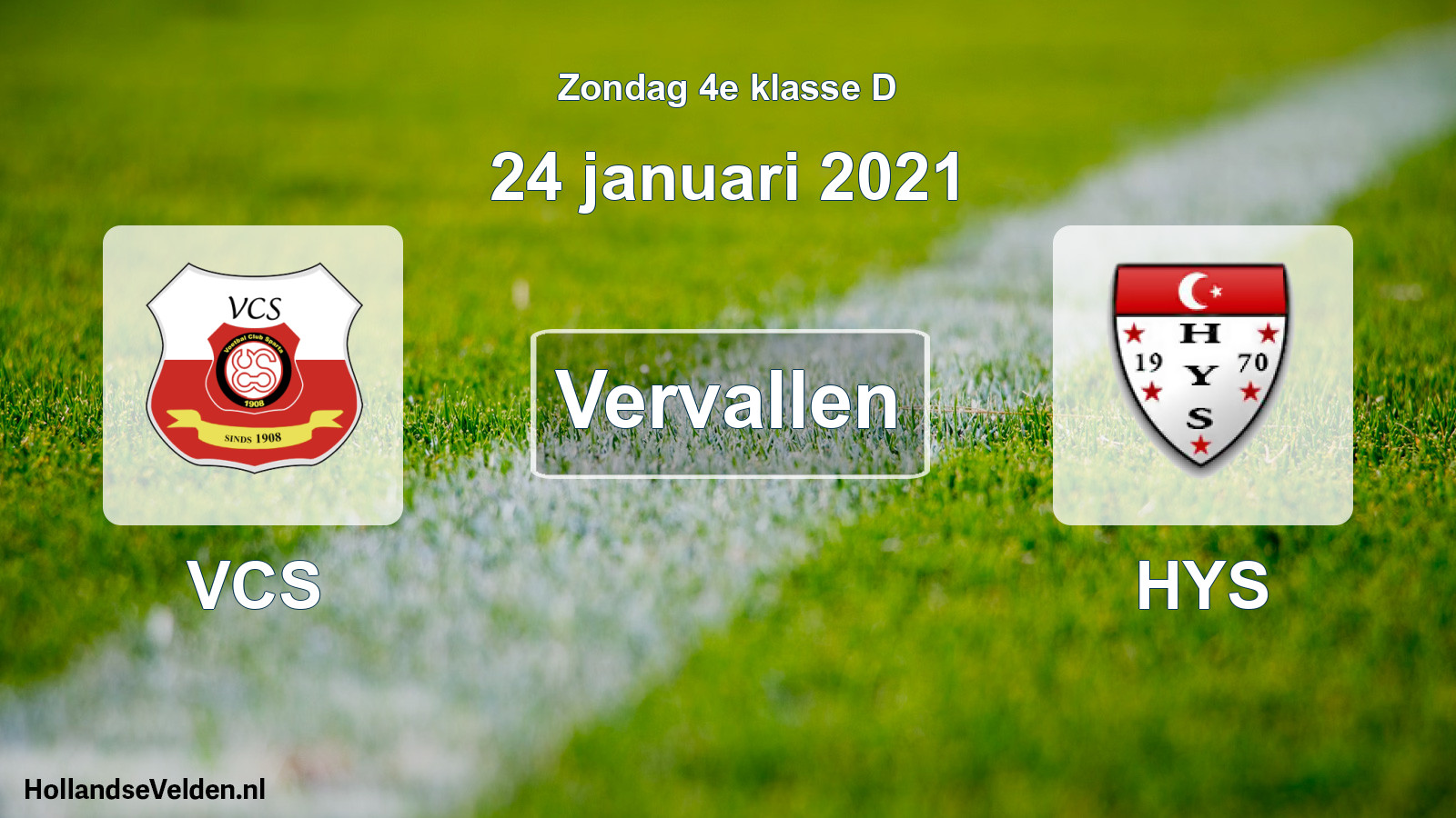 Scheduled Match: VCS - HYS (24 January 2021)