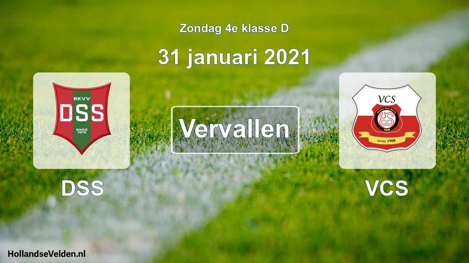 Scheduled Match: DSS - VCS (31 January 2021)