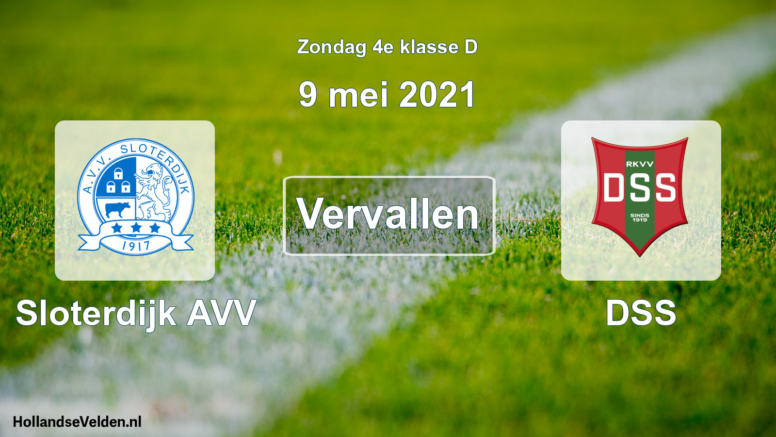 Scheduled Match: Sloterdijk AVV - DSS (9 May 2021)