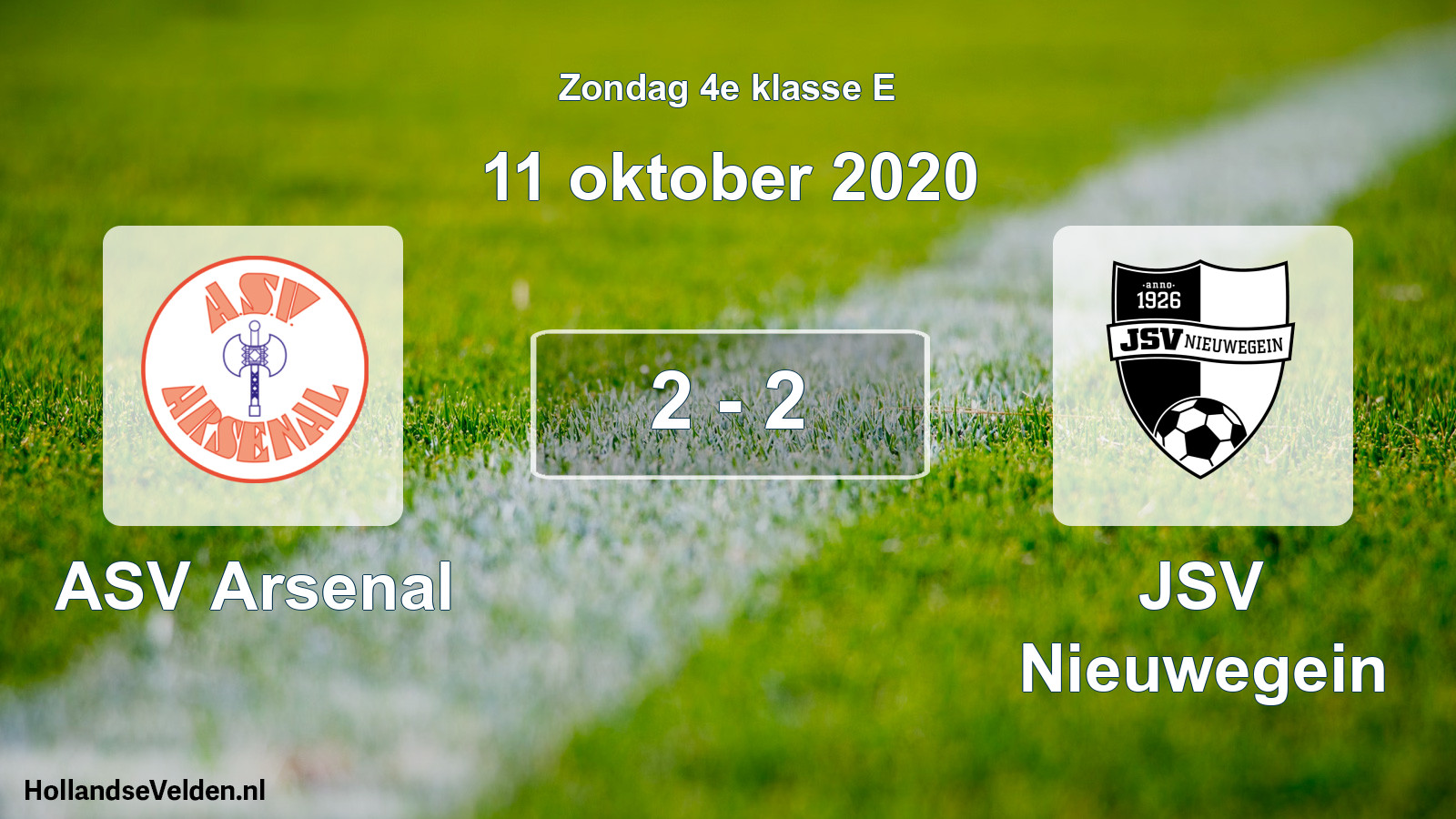Total number of matches played: ASV Arsenal - JSV Nieuwegein 2 - 2 (11 October 2020)
