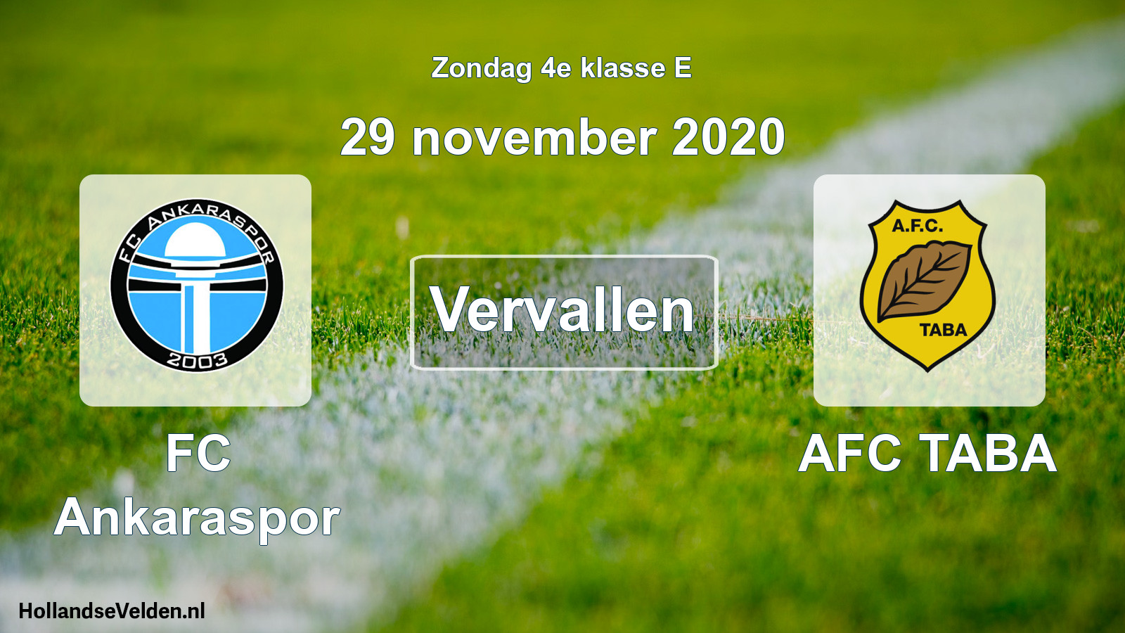 Scheduled Match: FC Ankaraspor - AFC TABA (29 November 2020)
