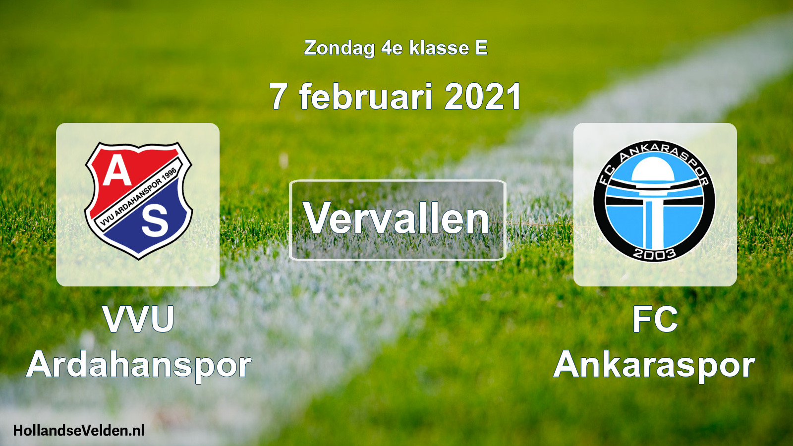 Scheduled Match: VVU Ardahanspor - FC Ankaraspor (7 February 2021)