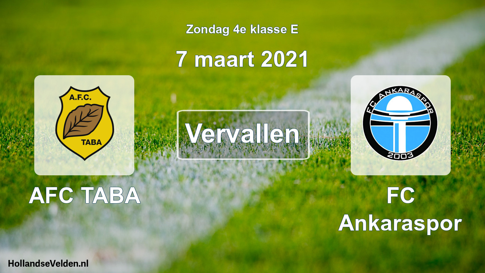 Scheduled Match: AFC TABA - FC Ankaraspor (7 March 2021)