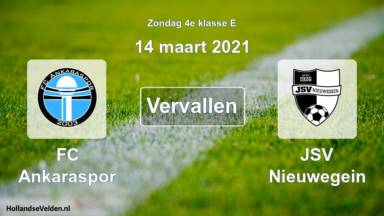 Scheduled Match: FC Ankaraspor - JSV Nieuwegein (14 March 2021)
