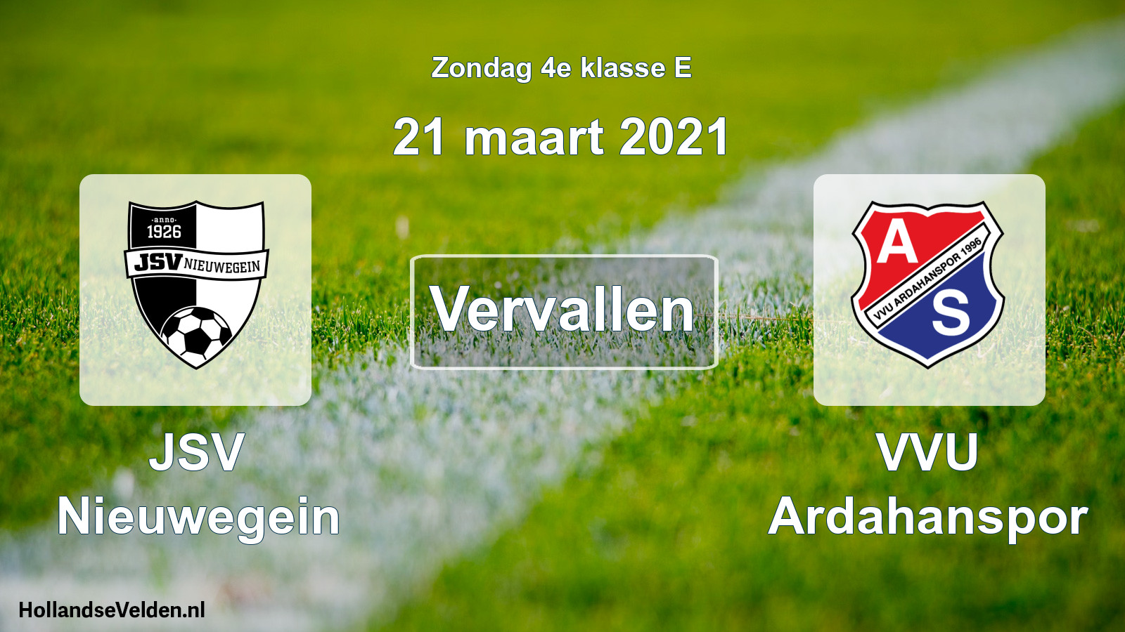 Scheduled Match: JSV Nieuwegein - VVU Ardahanspor (21 March 2021)