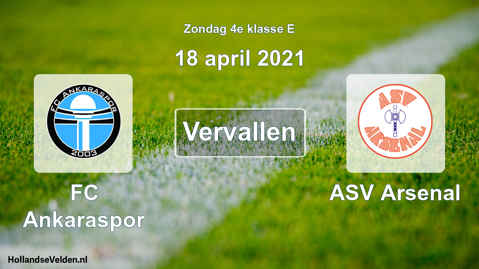 Scheduled Match: FC Ankaraspor - ASV Arsenal (18 April 2021)