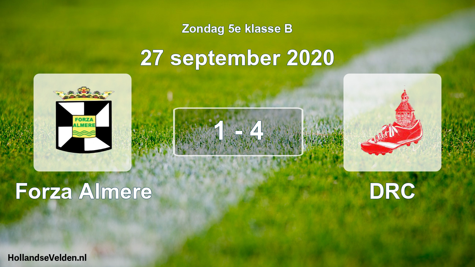 Total number of matches played: Forza Almere - DRC 1 - 4 (27 September 2020)