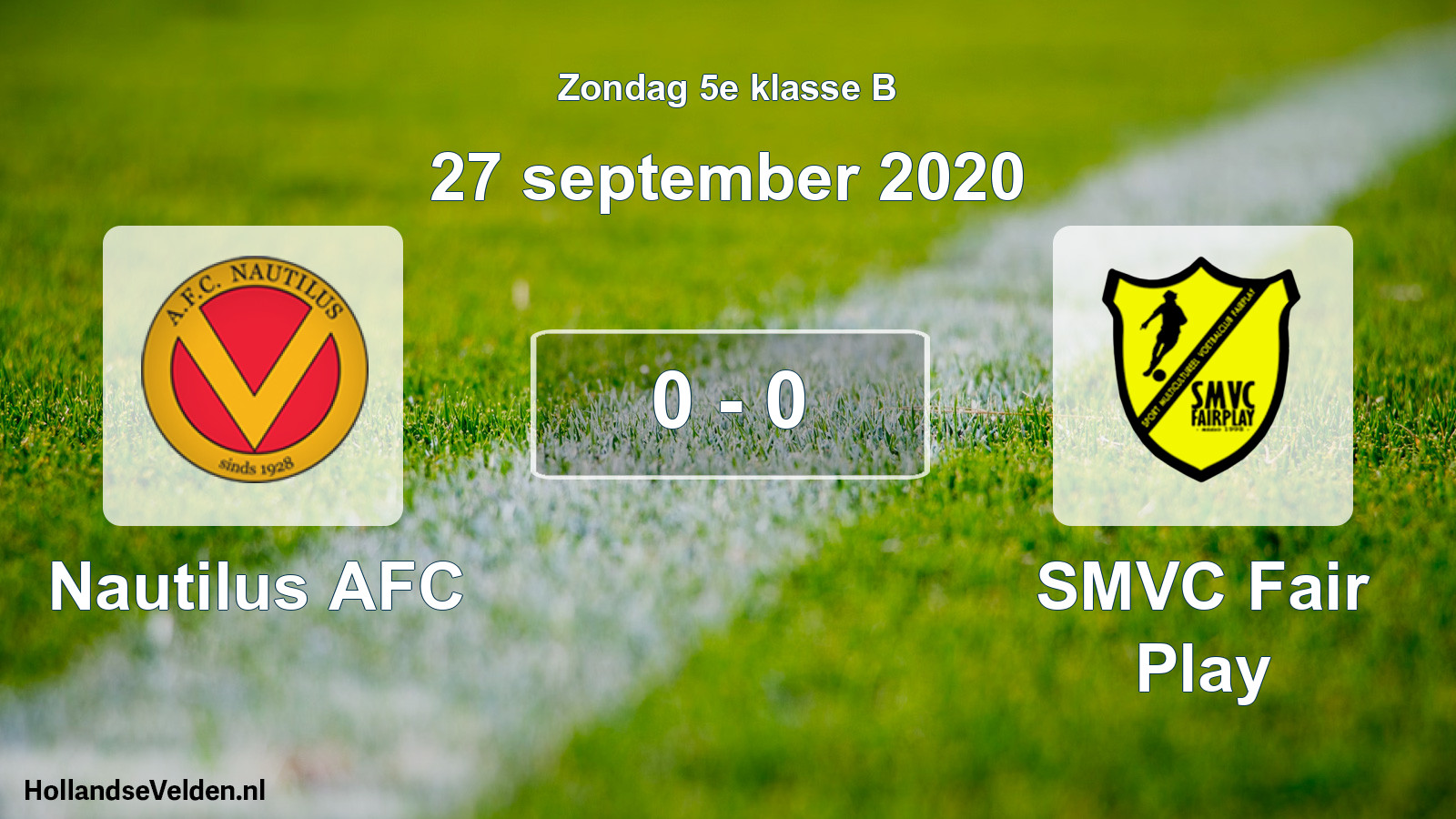 Total number of matches played: Nautilus AFC - SMVC Fair Play 0 - 0 (27 September 2020)