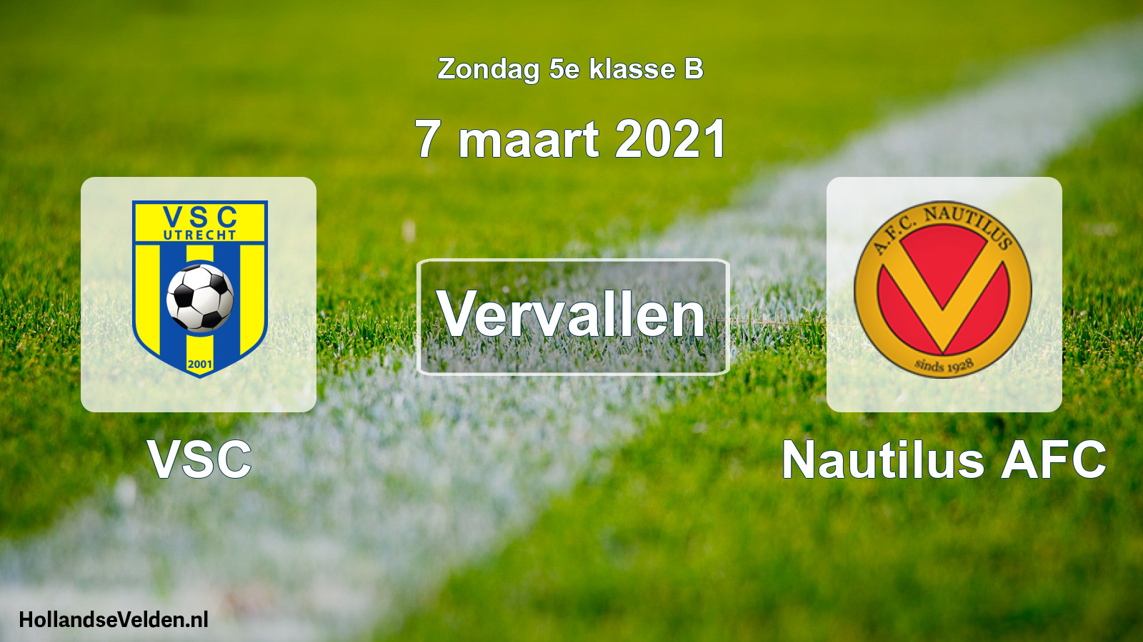 Scheduled Match: VSC - Nautilus AFC (7 March 2021)