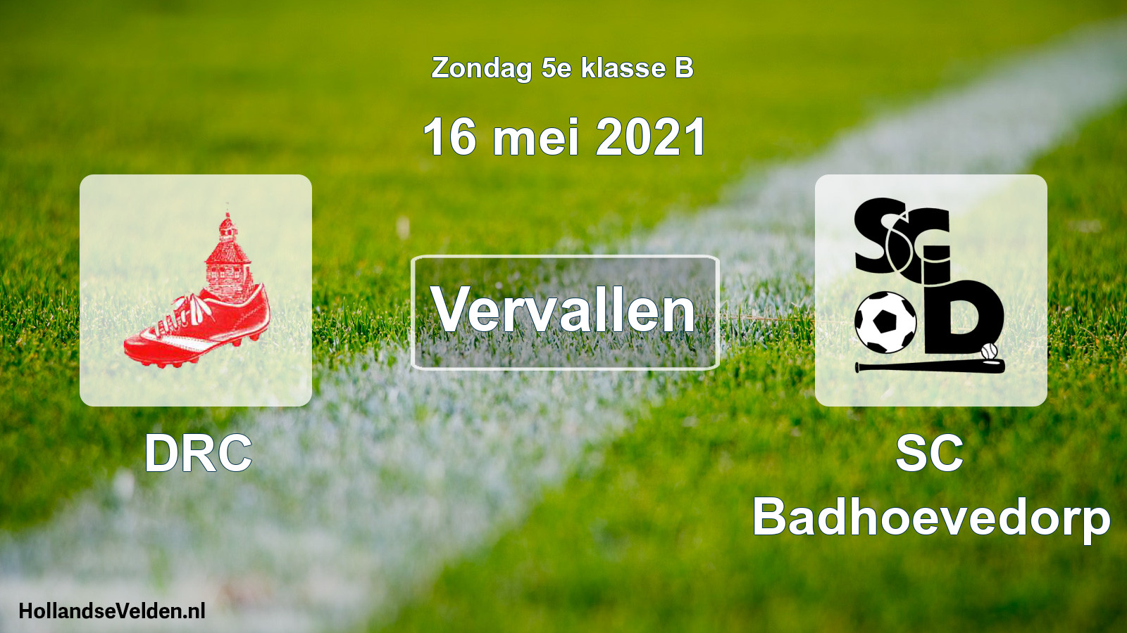 Scheduled Match: DRC - SC Badhoevedorp (16 May 2021)