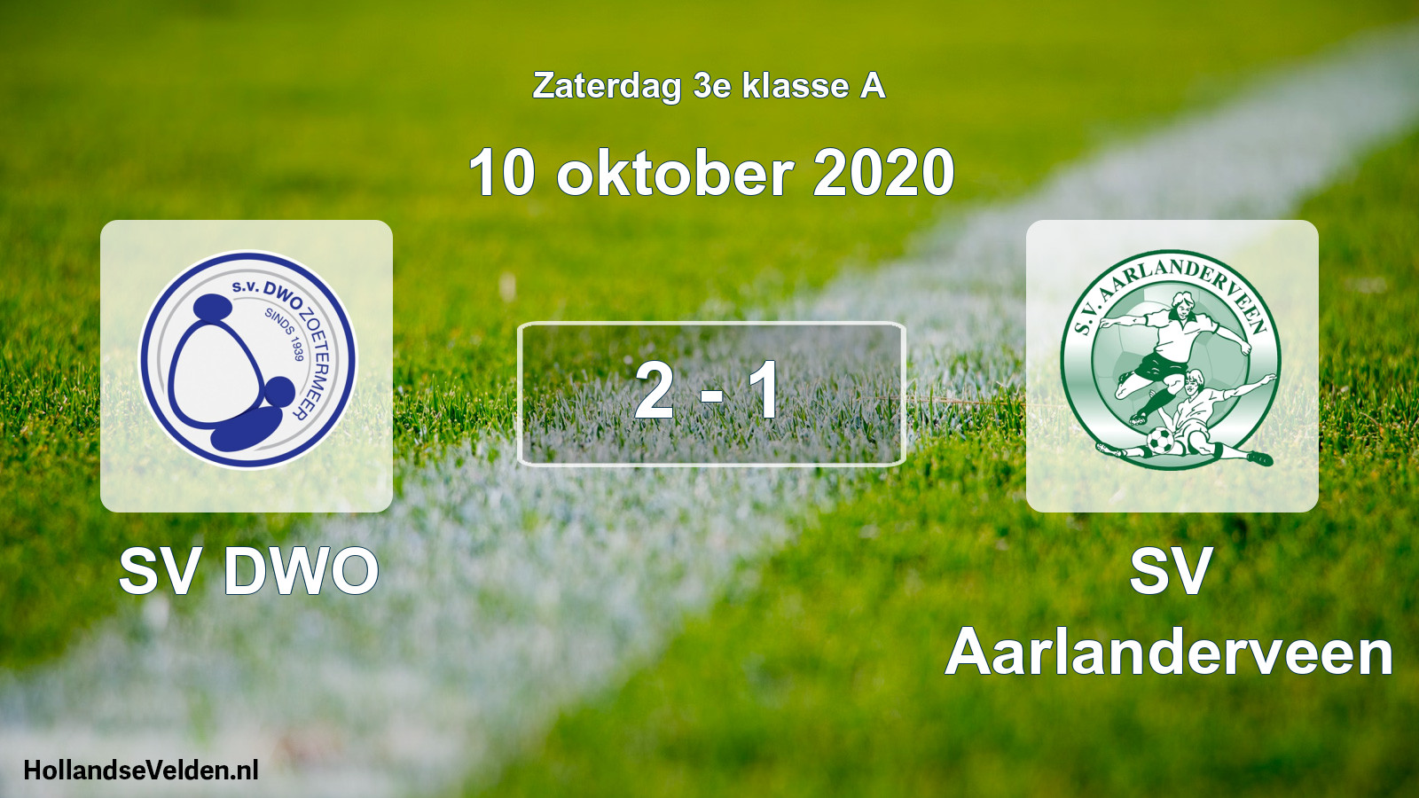 Total number of matches played: SV DWO - SV Aarlanderveen 2 - 1 (10 October 2020)