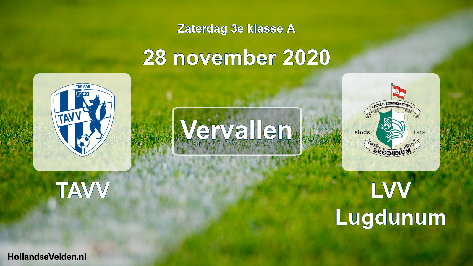 Scheduled Match: TAVV - LVV Lugdunum (28 November 2020)