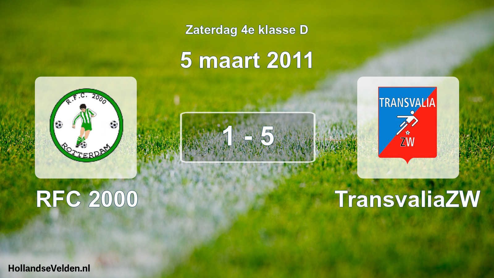 Total number of matches played: RFC 2000 - TransvaliaZW 1 - 5 (5 March 2011)
