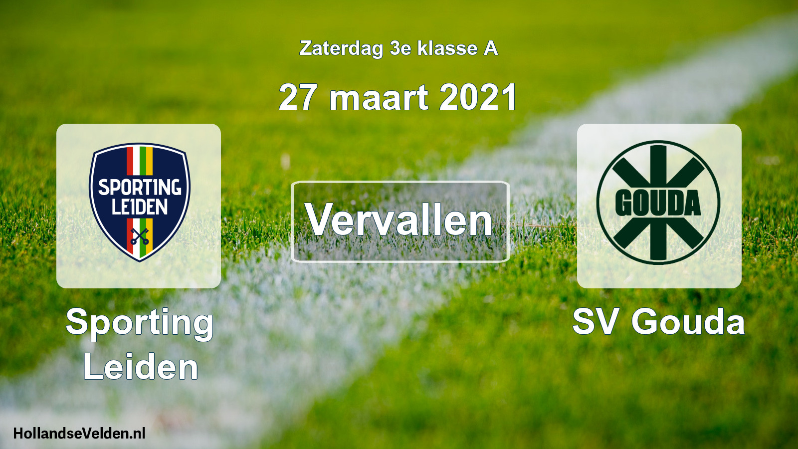Scheduled Match: Sporting Leiden - SV Gouda (27 March 2021)