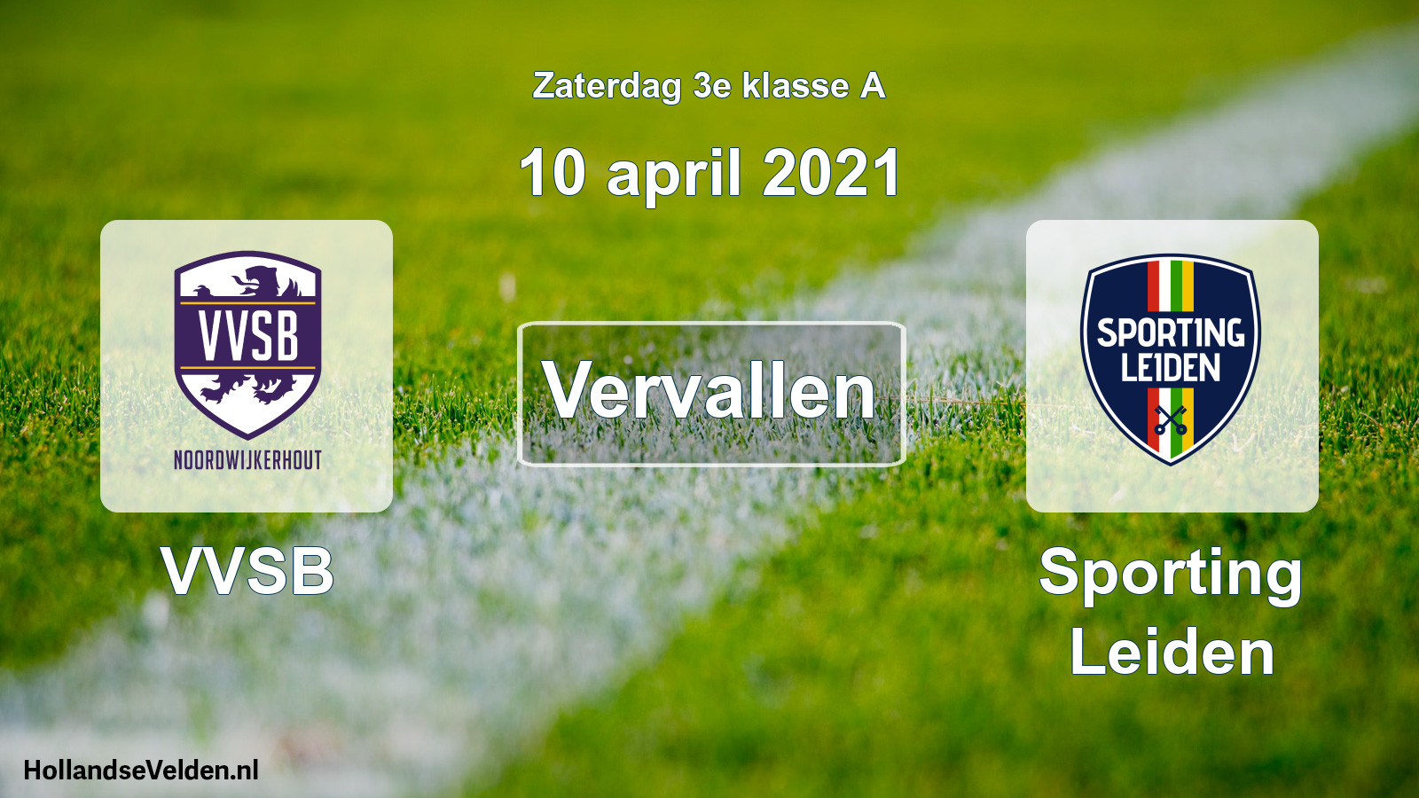 Scheduled Match: VVSB - Sporting Leiden (10 April 2021)