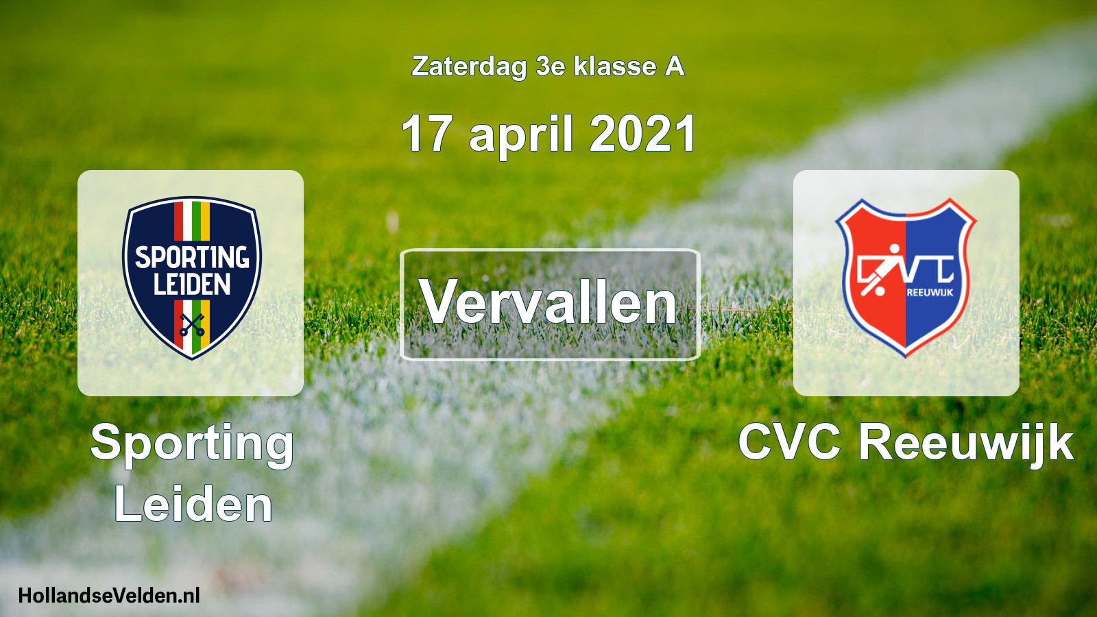 Scheduled Match: Sporting Leiden - CVC Reeuwijk (17 April 2021)
