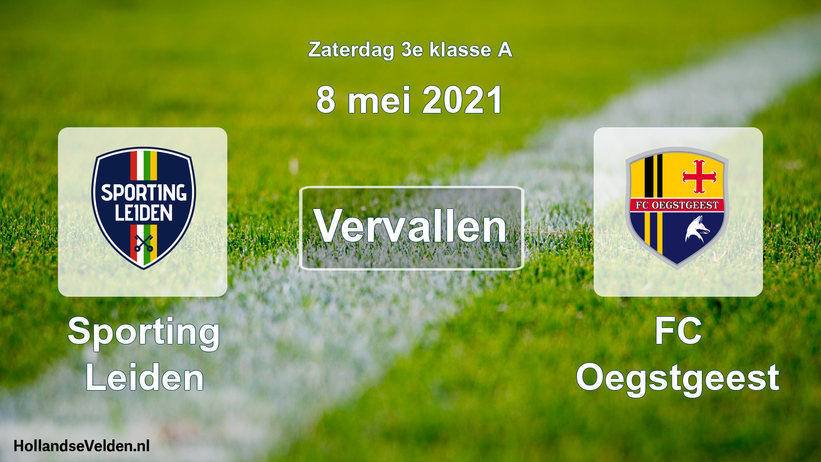 Scheduled Match: Sporting Leiden - FC Oegstgeest (8 May 2021)