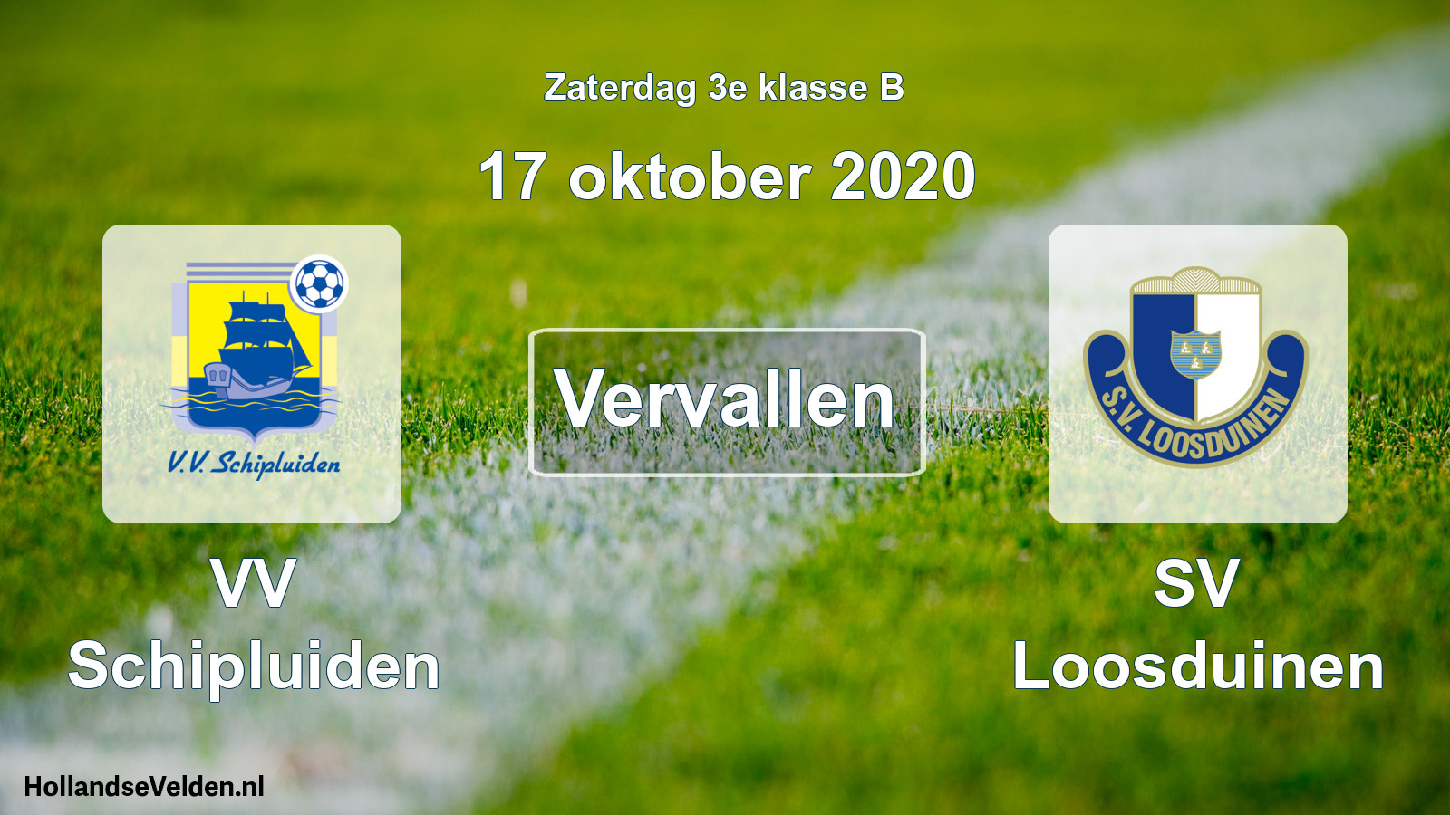 Scheduled Match: VV Schipluiden - SV Loosduinen (17 October 2020)