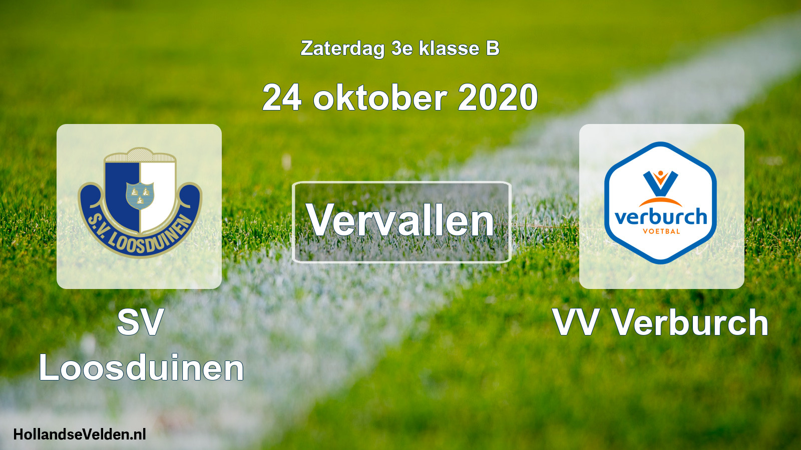 Scheduled Match: SV Loosduinen - VV Verburch (24 October 2020)