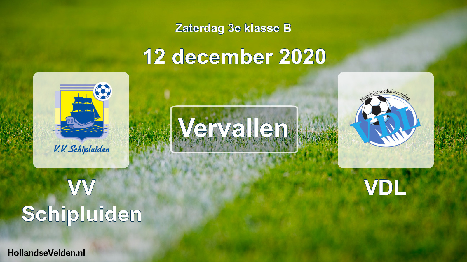 Scheduled Match: VV Schipluiden - VDL (12 December 2020)