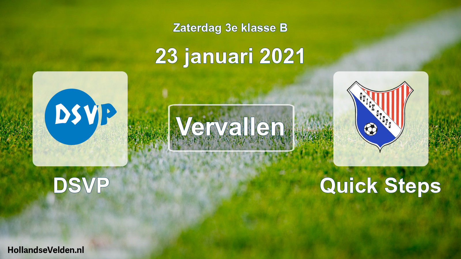 Scheduled Match: DSVP - Quick Steps (23 January 2021)