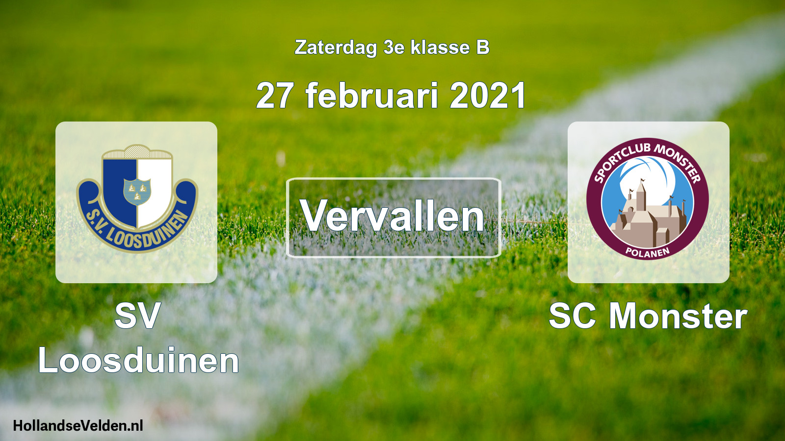 Scheduled Match: SV Loosduinen - SC Monster (27 February 2021)