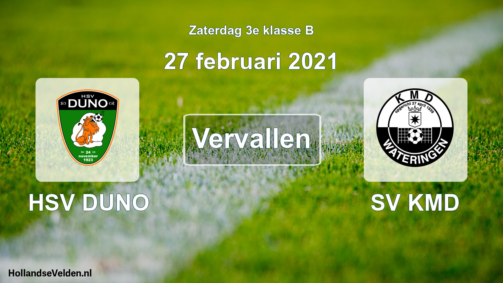 Scheduled Match: HSV DUNO - SV KMD (27 February 2021)