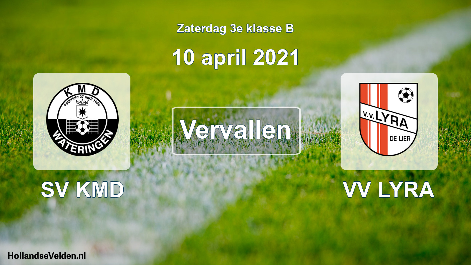 Scheduled Match: SV KMD - VV LYRA (10 April 2021)