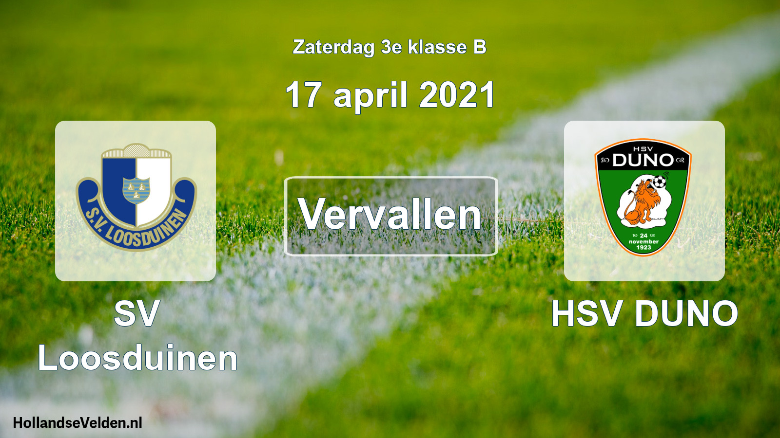 Scheduled Match: SV Loosduinen - HSV DUNO (17 April 2021)