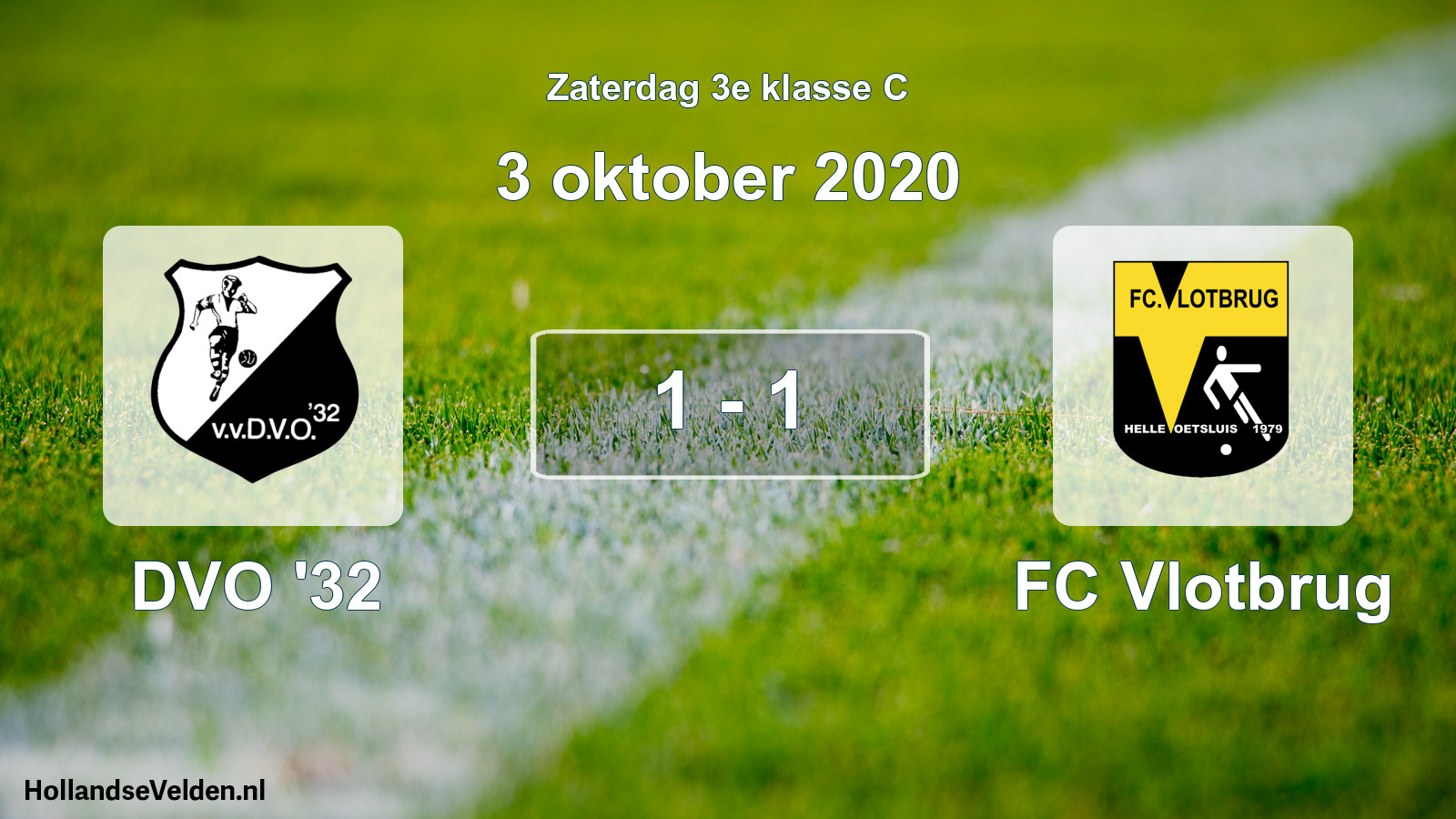 Total number of matches played: DVO '32 - FC Vlotbrug 1 - 1 (3 October 2020)