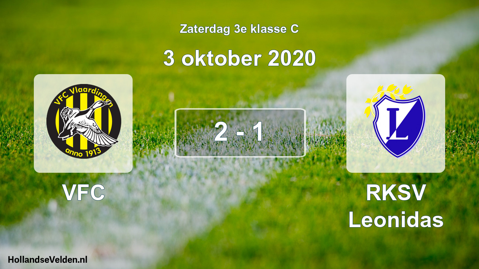Total number of matches played: VFC - RKSV Leonidas 2 - 1 (3 October 2020)