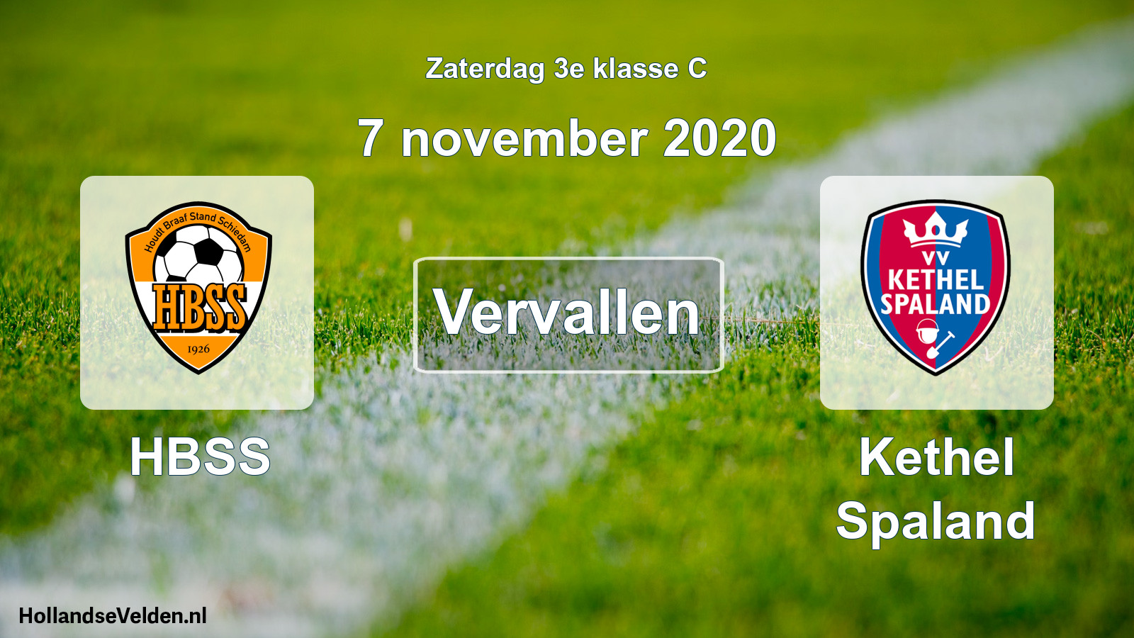Scheduled Match: HBSS - Kethel Spaland (7 November 2020)