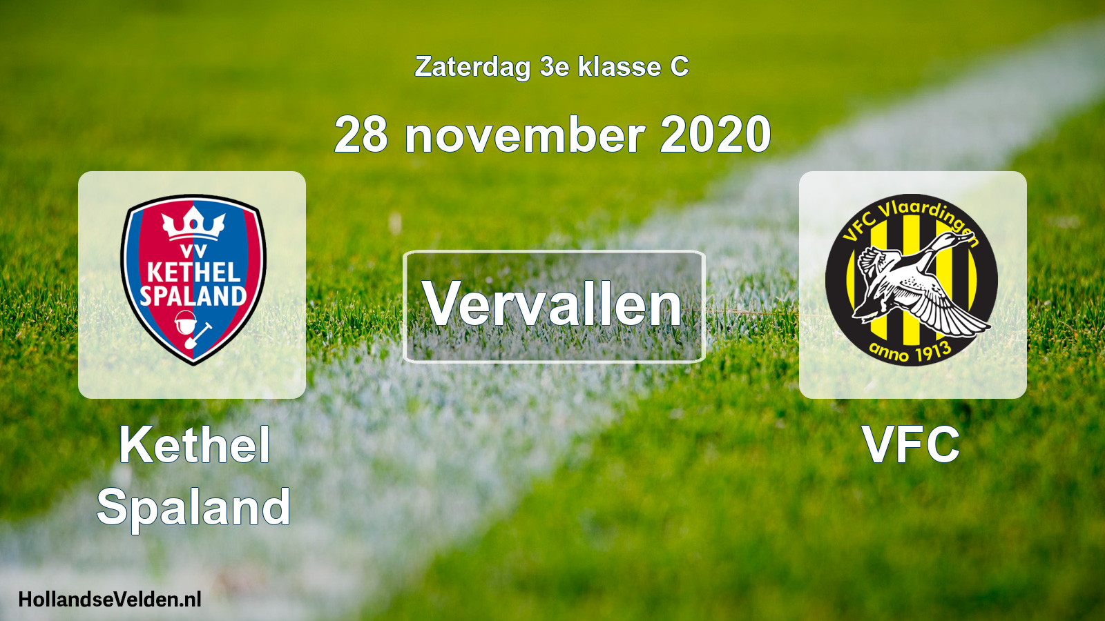 Scheduled Match: Kethel Spaland - VFC (28 November 2020)