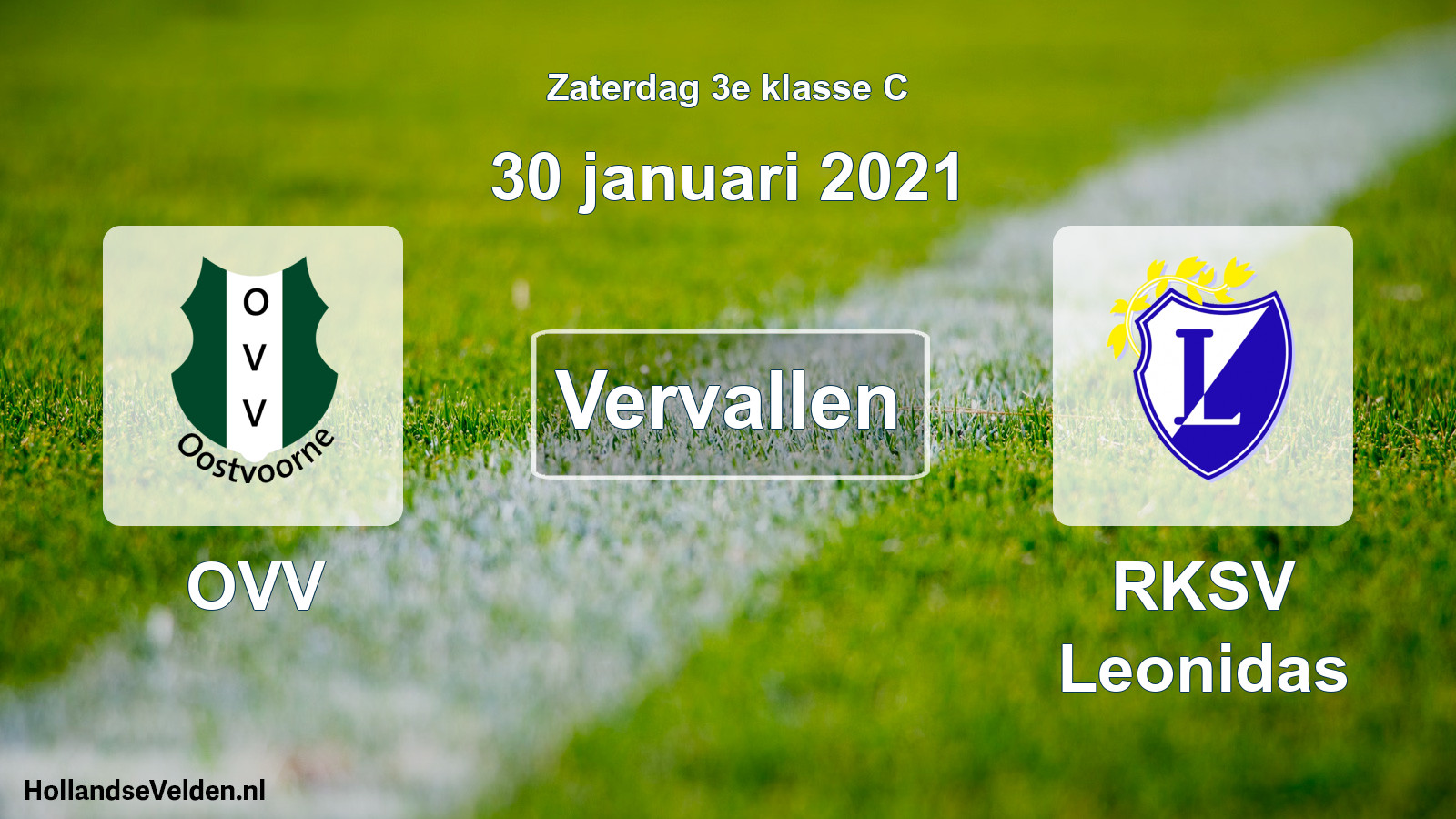 Scheduled Match: OVV - RKSV Leonidas (30 January 2021)