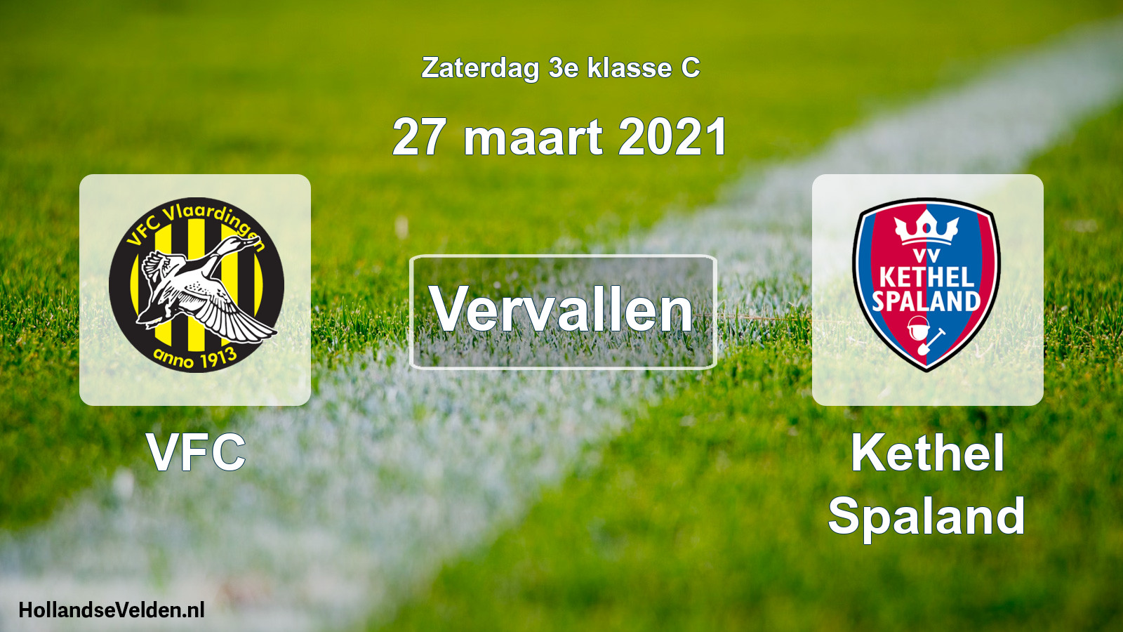 Scheduled Match: VFC - Kethel Spaland (27 March 2021)