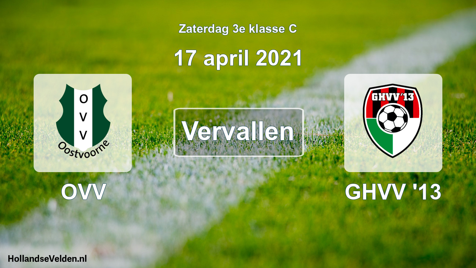 Scheduled Match: OVV - GHVV '13 (17 April 2021)