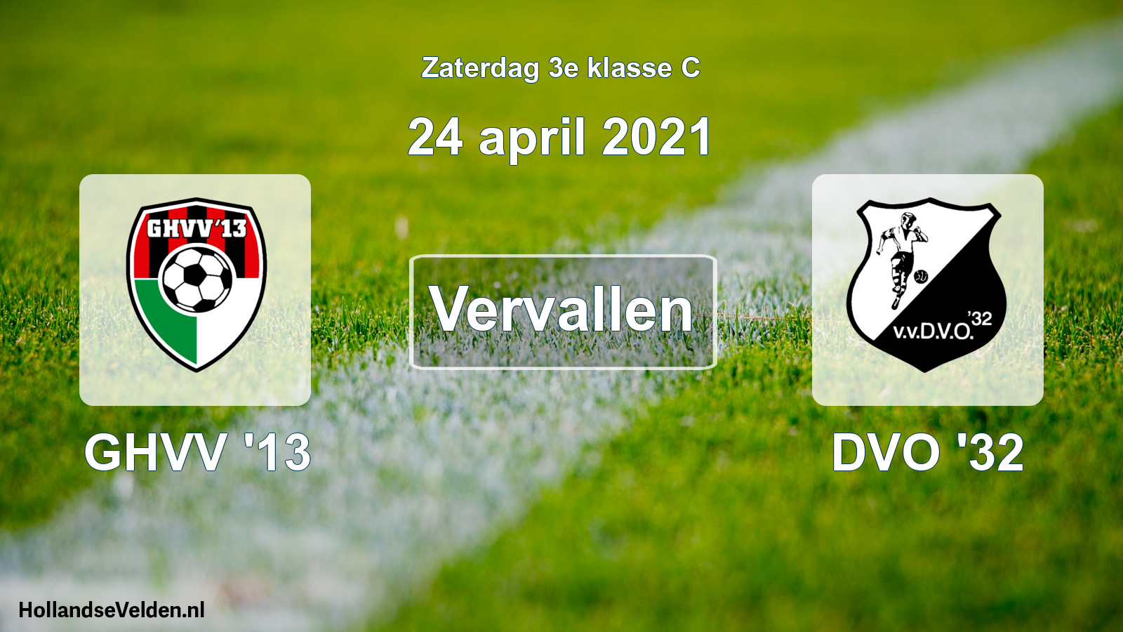 Scheduled Match: GHVV '13 - DVO '32 (24 April 2021)