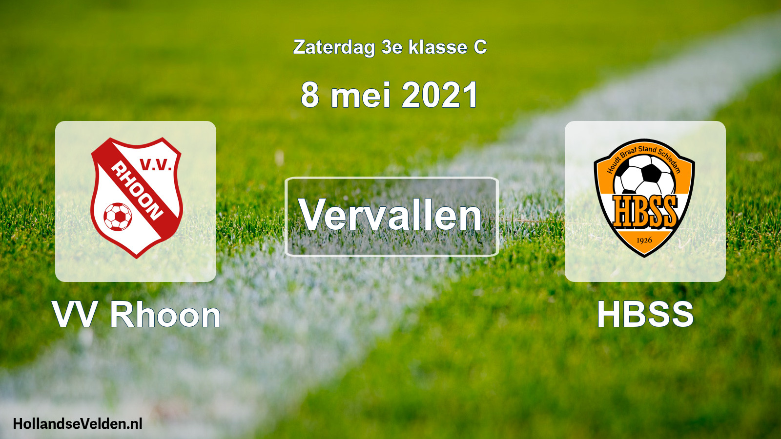 Scheduled Match: VV Rhoon - HBSS (8 May 2021)