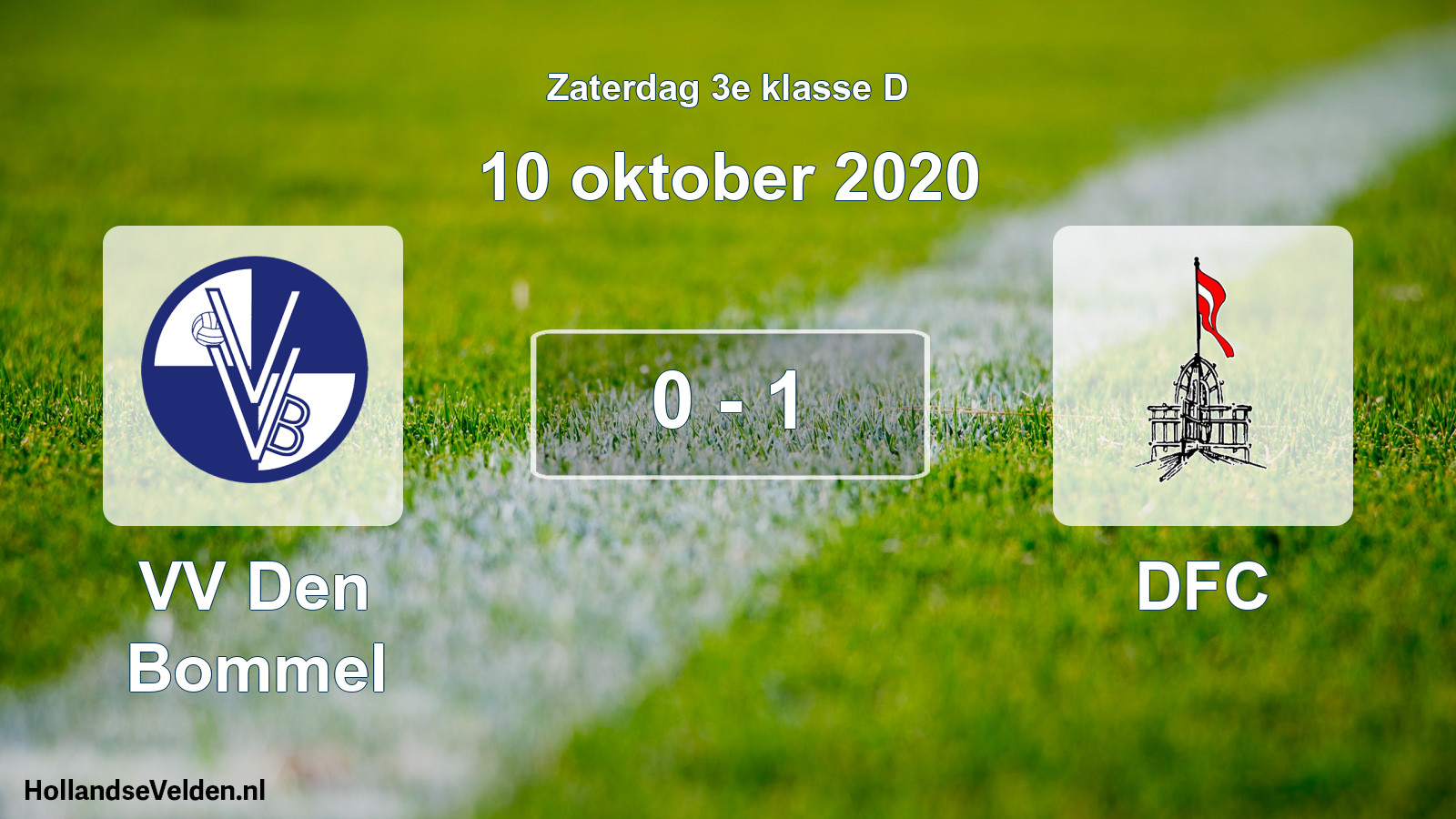 Total number of matches played: VV Den Bommel - DFC 0 - 1 (10 October 2020)