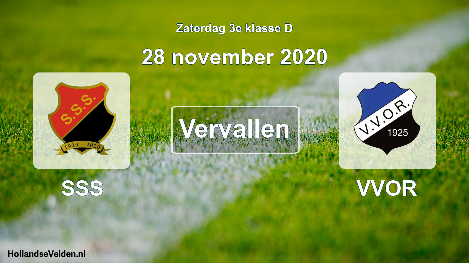 Scheduled Match: SSS - VVOR (28 November 2020)