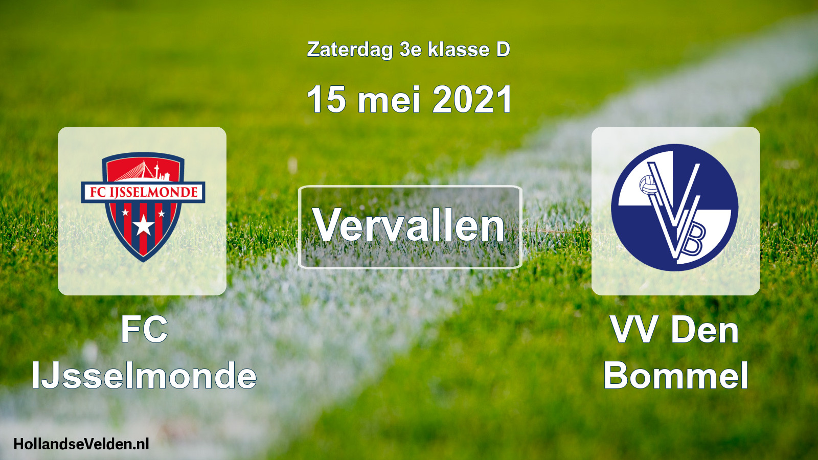 Scheduled Match: FC IJsselmonde - VV Den Bommel (15 May 2021)