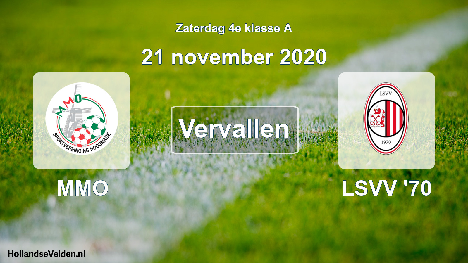 Scheduled Match: MMO - LSVV '70 (21 November 2020)