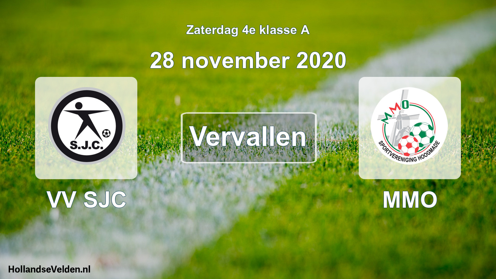 Scheduled Match: VV SJC - MMO (28 November 2020)