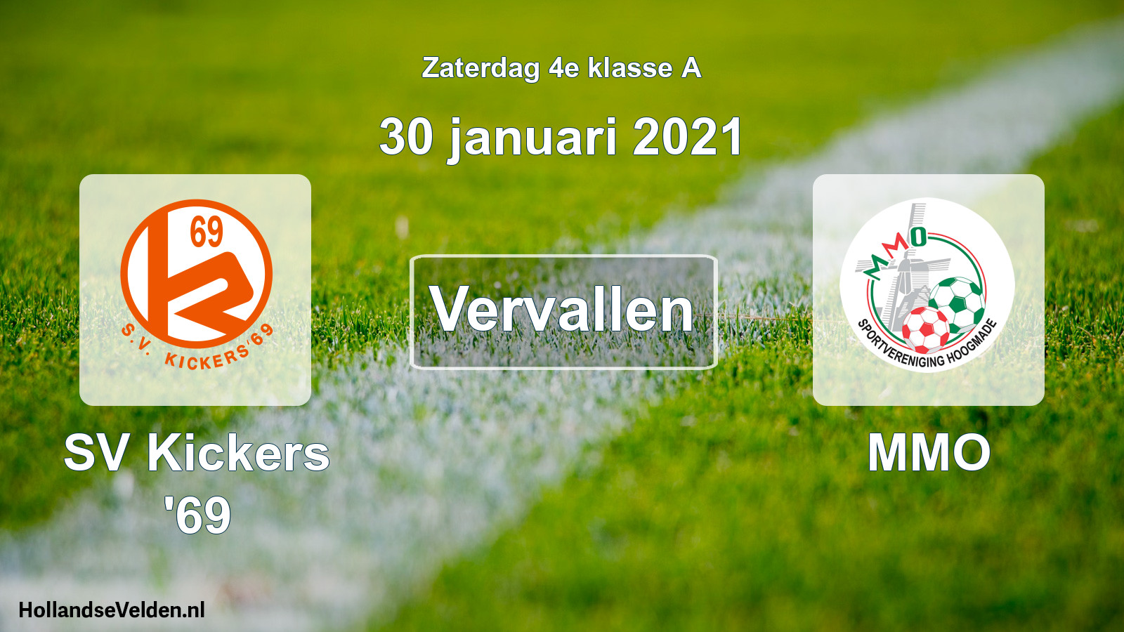 Scheduled Match: SV Kickers '69 - MMO (30 January 2021)