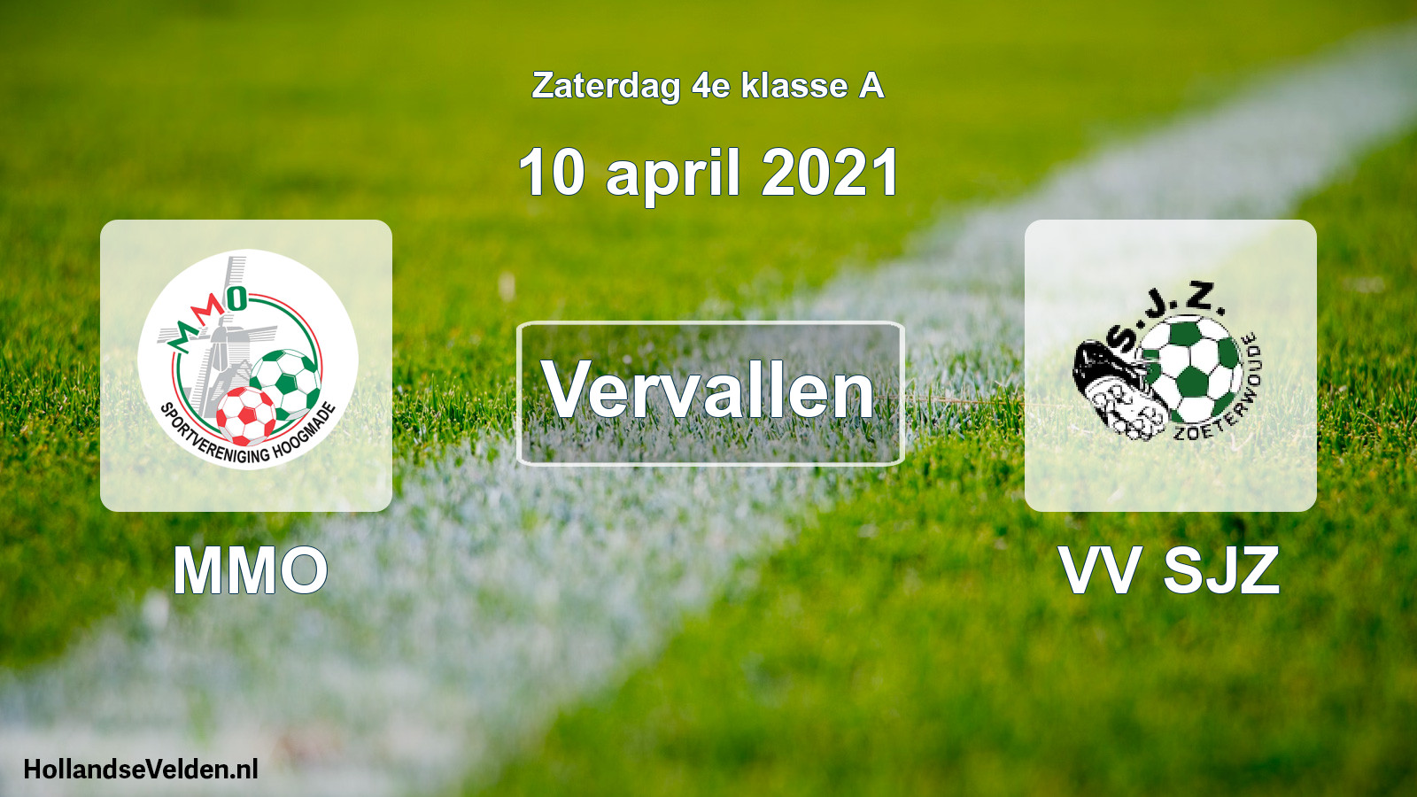 Scheduled Match: MMO - VV SJZ (10 April 2021)