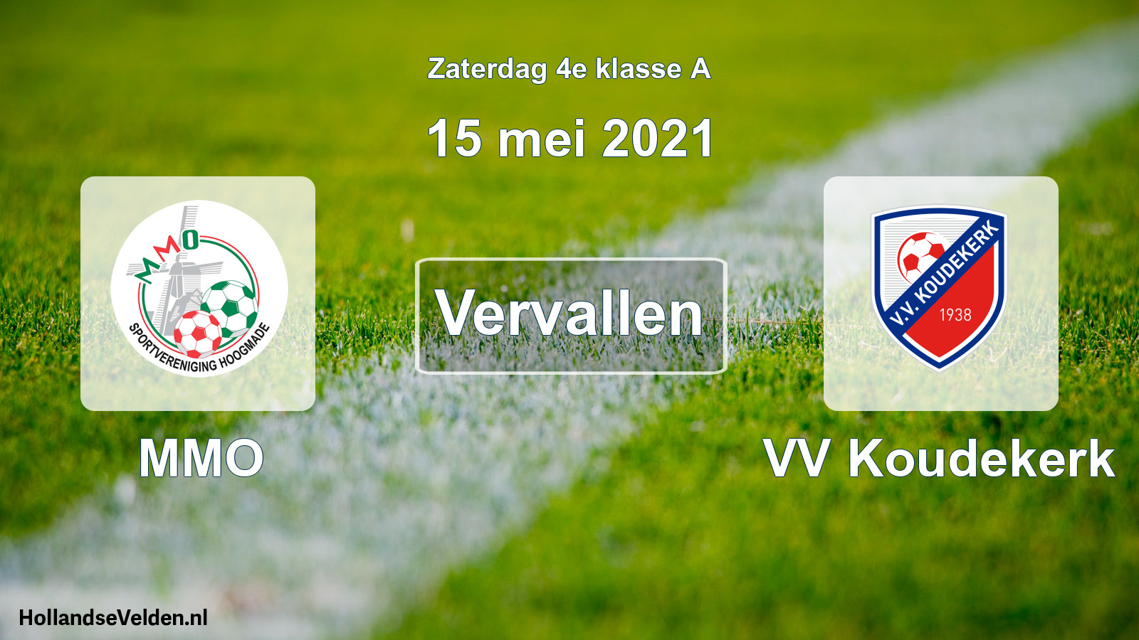 Scheduled Match: MMO - VV Koudekerk (15 May 2021)