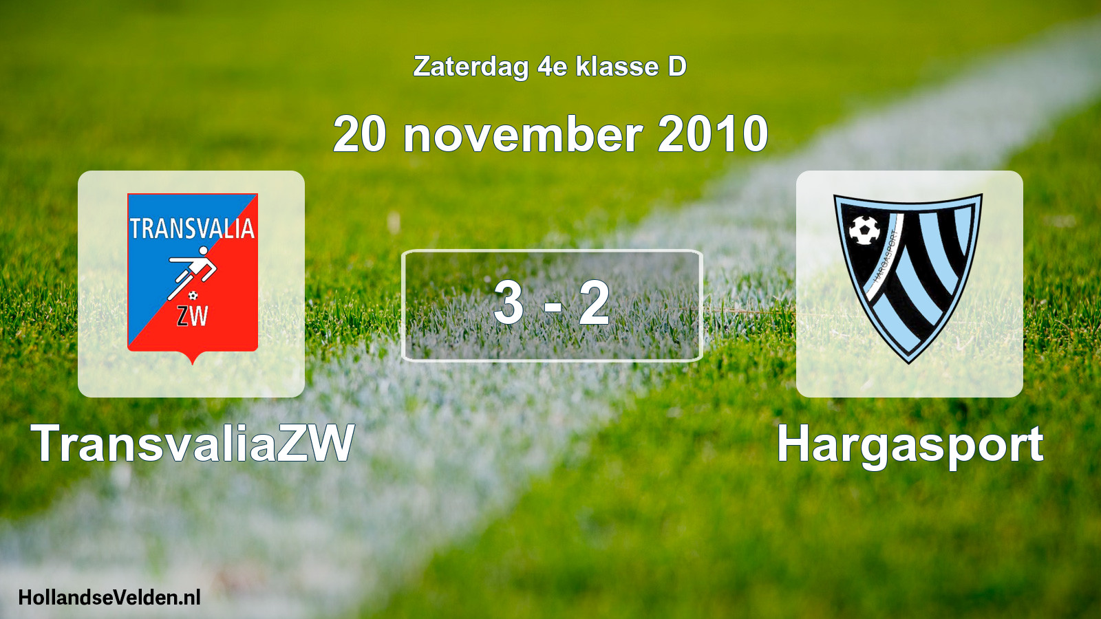 Total number of matches played: TransvaliaZW - Hargasport 3 - 2 (20 November 2010)