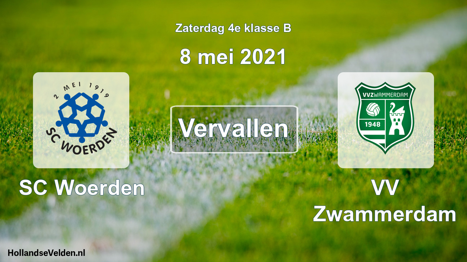 Scheduled Match: SC Woerden - VV Zwammerdam (8 May 2021)
